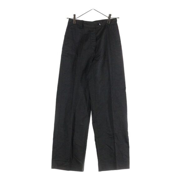 Prada Cotton Straight Slacks Pants Women Black
